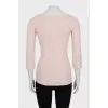 Pink long sleeve slim fit