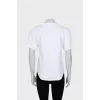 T-shirt with patches and rhinestones