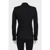 Fitted jacket with accent buttons
