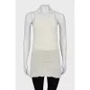 White dress with silver decor