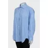 Striped shirt with rhinestones