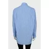 Striped shirt with rhinestones