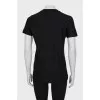 Black T-shirt with ornament