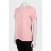 Pink T-shirt with Embroidery with Tag