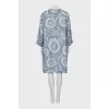 Blue dress with floral print