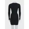 Fitted dress with long sleeves