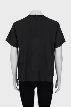 Loose fit t-shirt with zippers