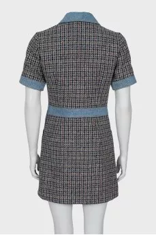 Mary Dress with Denim Inserts