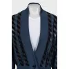 Tapered striped cardigan