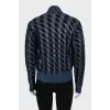 Tapered striped cardigan