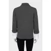 Wool sweater with cuffs