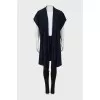 Cashmere cardigan without fastening