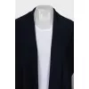 Cashmere cardigan without fastening