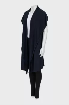 Cashmere cardigan without fastening