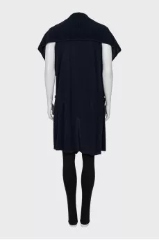 Cashmere cardigan without fastening