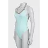 Swimsuit with silver chain with tag