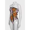 Swimsuit with ties and tag