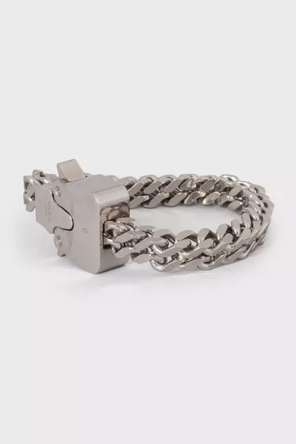 Men's Silver Bracelet with Chunky Chain