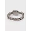 Men's Silver Bracelet with Chunky Chain