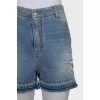 Denim shorts with crystals