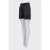 Straight button shorts