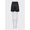 Straight button shorts