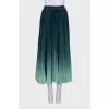 Pleated Gradient Skirt With Tag