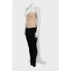 Corset with mesh train