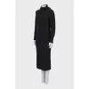 Knitted dress with balaclava