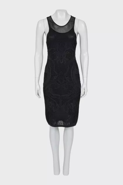 Black Sleeveless Bodycon Dress