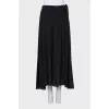 Black Tie-Up Maxi Skirt