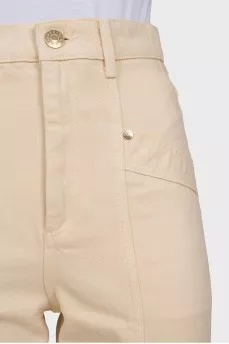 Skinny jeans with raised seam