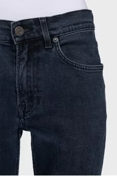 Blue skinny fit mid rise jeans