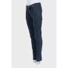 Сині джинси skinny fit на середній посадці