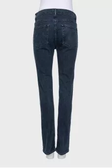 Blue skinny fit mid rise jeans