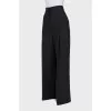 Wide black trousers