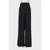 Wide black trousers