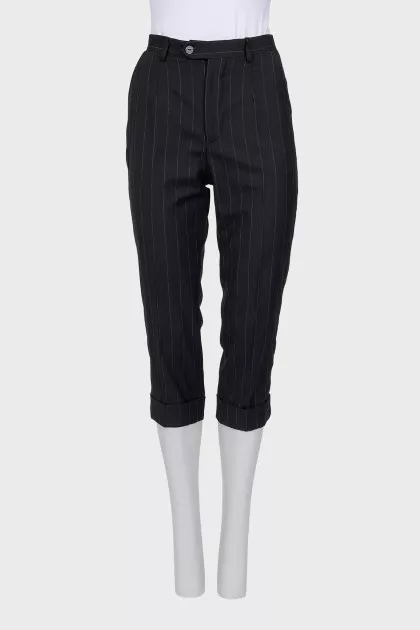 Striped wool breeches