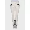 White jeans with black stripes