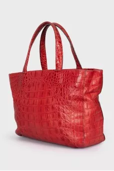 Red leather bag