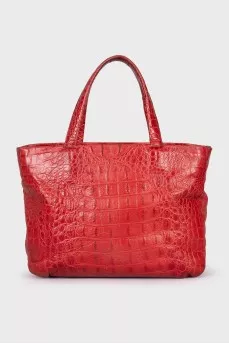 Red leather bag