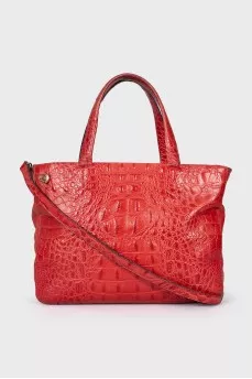 Red leather bag