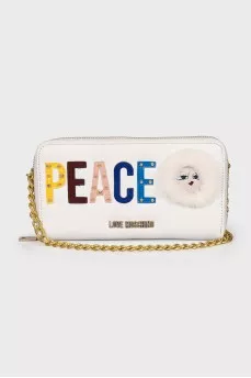 Leather wallet with chain