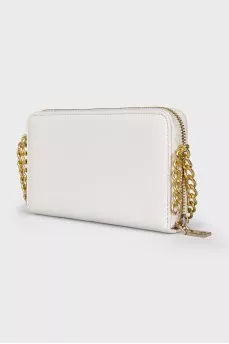 Leather wallet with chain
