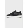 Black Snakeskin Sneakers