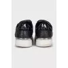 Black Snakeskin Sneakers