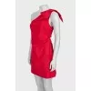 Red one shoulder dress