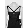 Black dress with corset top