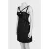 Black dress with corset top