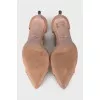 Beige shoes with metallic decor